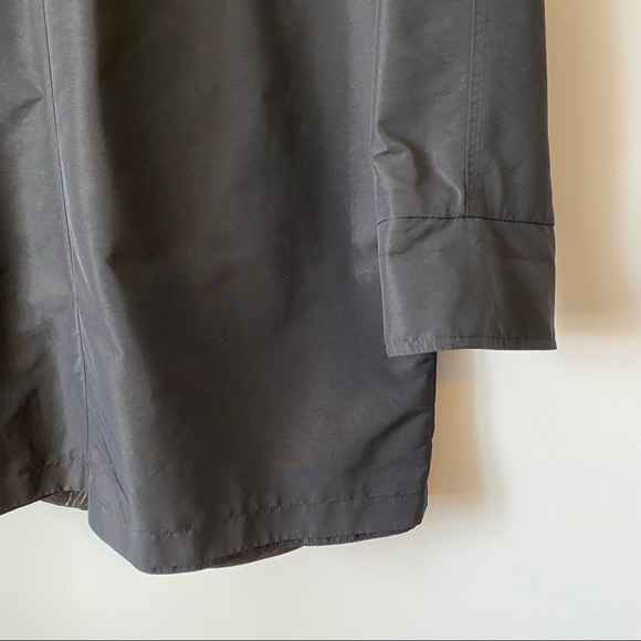 Jacques Vert women’s reversible black zebra trench zip away hood rain coat - L - Picture 9 of 12